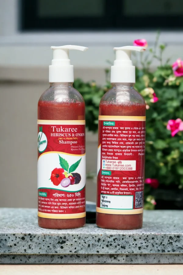 HIBISCUS & ONION SHAMPOO 250ML - Image 3