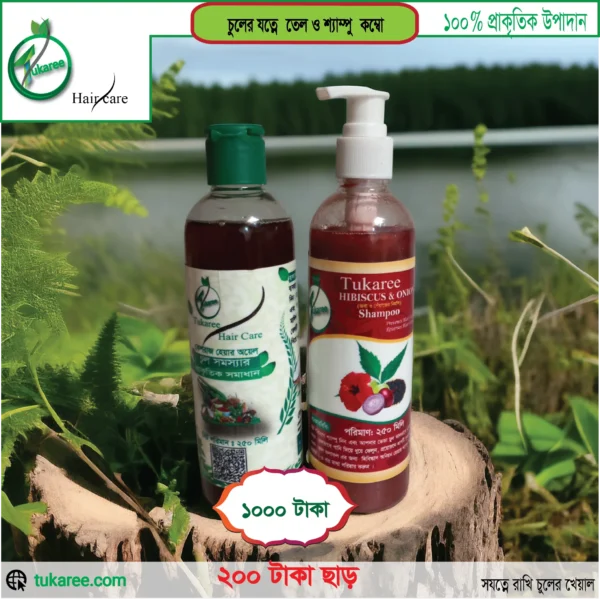 চুলের যত্নে তেল ও শ্যাম্পু কম্বো