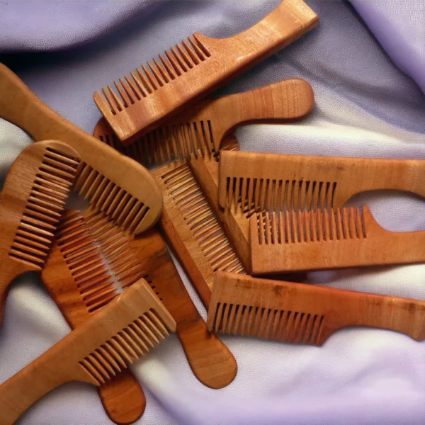 নিম কাঠের চিরুনি (Neem Wood Comb) - Image 4